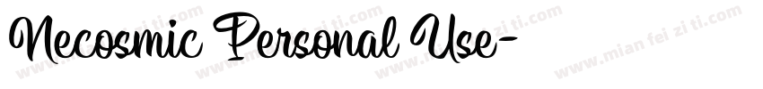 Necosmic Personal Use字体转换